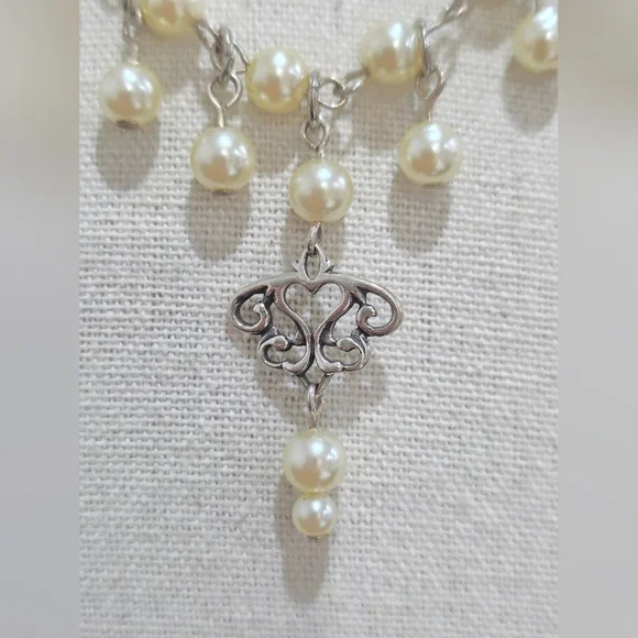 Victorian chandelier pearl necklace - Picture 2 of 3